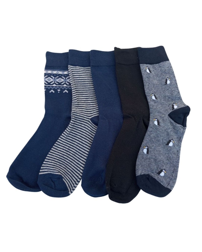 EHM2518 Pack 5 Calcetines de hombre