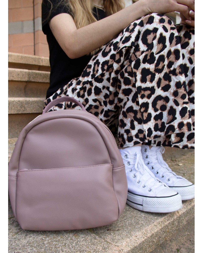 G-25119 Mochila básica lisa con bolsillo exterior-40 Grados