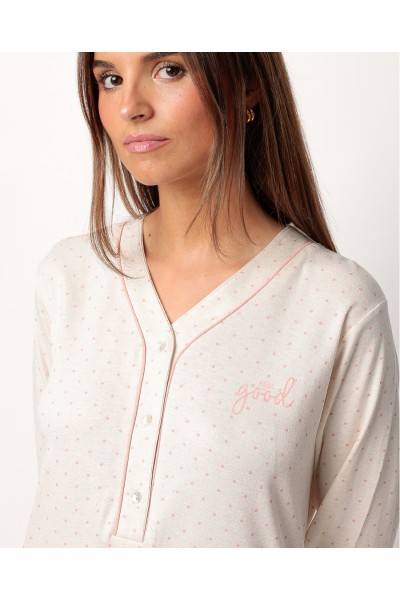 61417-110 CAMISOLA DOTS AND FLOWERS A