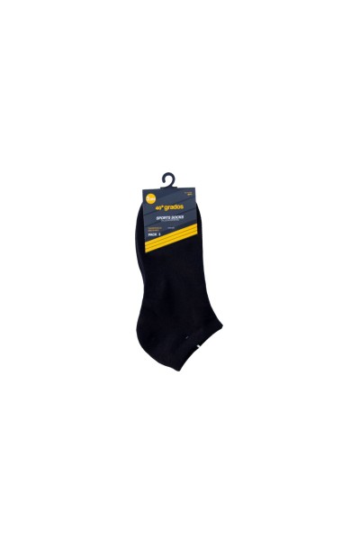 24135 PACK 3 calcetines deportivo adulto invisible-40 grados