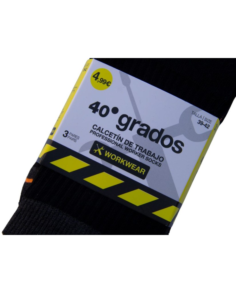 24140 PACK 3 calcetines calzado seguridad-40 Grados