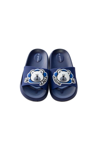 6012-BOY-3 Chancla de pala Osito azul marino-40 Grados
