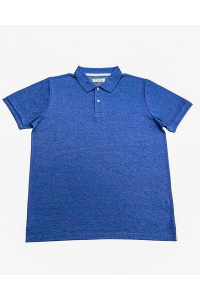 BP017 Polo básico de hombre liso manga corta con 3 botones