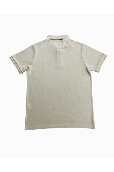 BP017 Polo básico de hombre liso manga corta con 3 botones