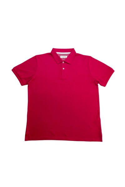 BP017 Polo básico de hombre liso manga corta con 3 botones