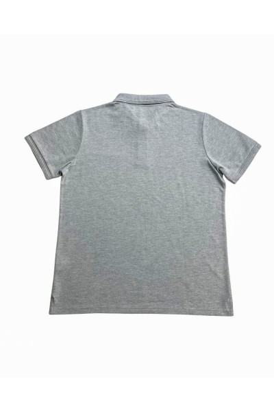BP017 Polo básico de hombre liso manga corta con 3 botones
