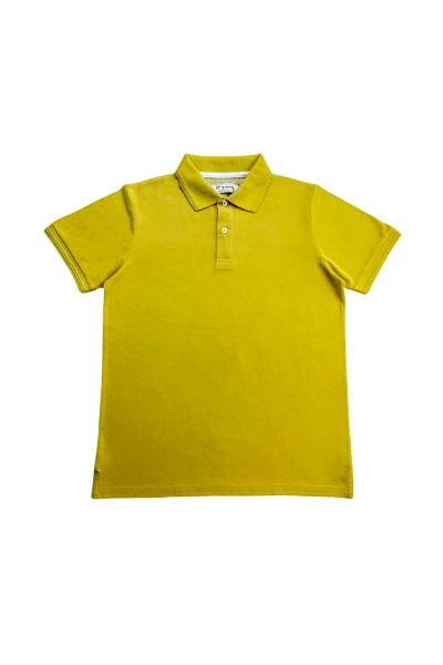 BP017 Polo básico de hombre liso manga corta con 3 botones