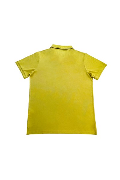 BP017 Polo básico de hombre liso manga corta con 3 botones