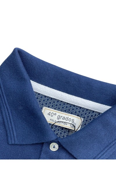 BP017 Polo básico de hombre liso manga corta con 3 botones