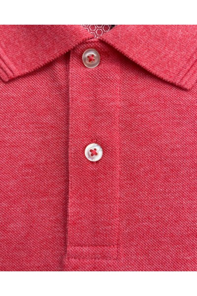 BP017 Polo básico de hombre liso manga corta con 3 botones