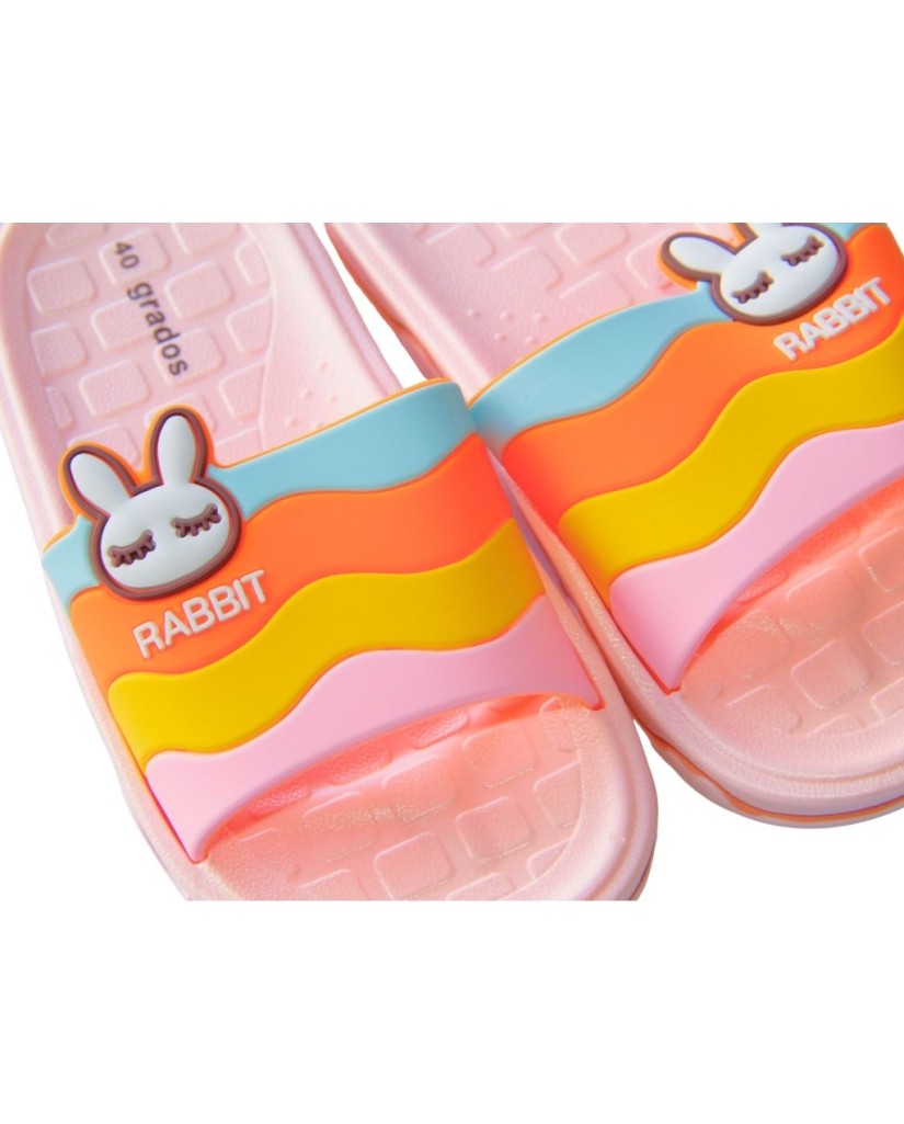 TH2001-GIRL-1 Chancla de pala RABBIT con olas-40 grados