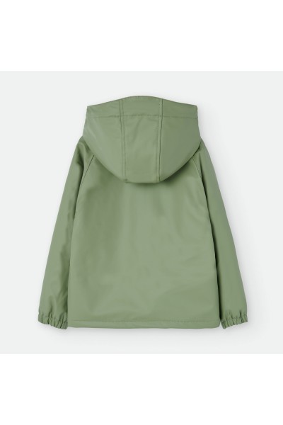 5611 CHAQUETA IMPERMEABLE VERDE LISO