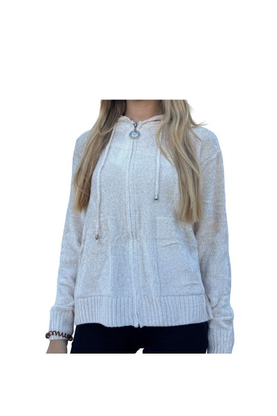 C-7529 CHAQUETA CAPUCHACHENILLA MUJER