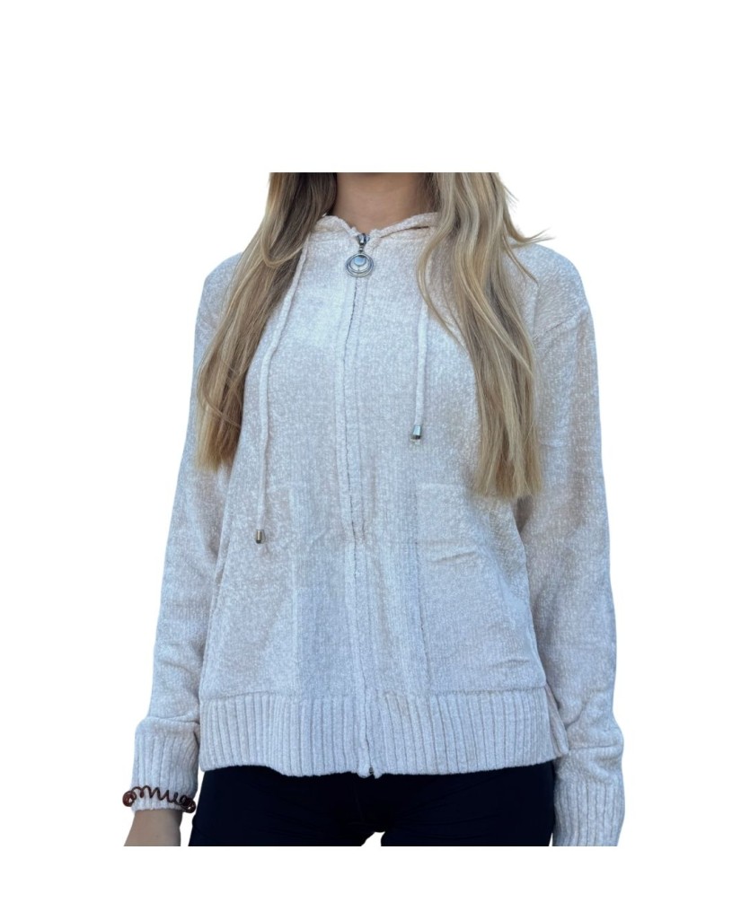 C-7529 CHAQUETA CAPUCHACHENILLA MUJER