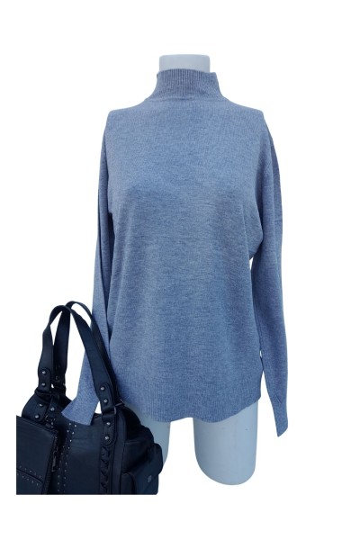 R-3009 JERSEY CUELLO ALTO MUJER