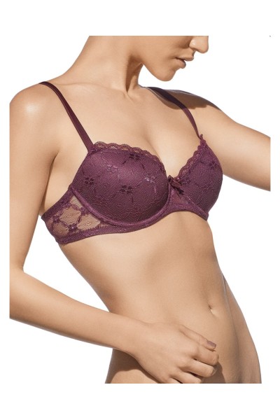 084 Sujetador push up con encaje BRIGITTE B
