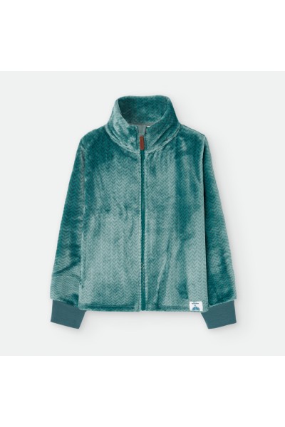 5326 BATA CORTA INFANTIL ESPIGA AGUAMARINA