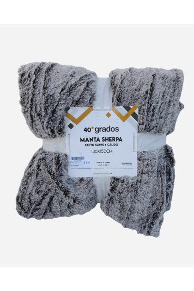 130RAYAS Manta rayas sherpa130X150cm 40 Grados