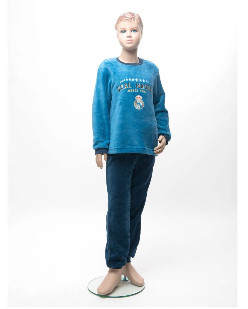 RM201P Pijama niño Real Madrid Coralina azul