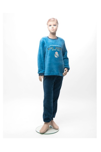 RM201P Pijama niño Real Madrid Coralina azul