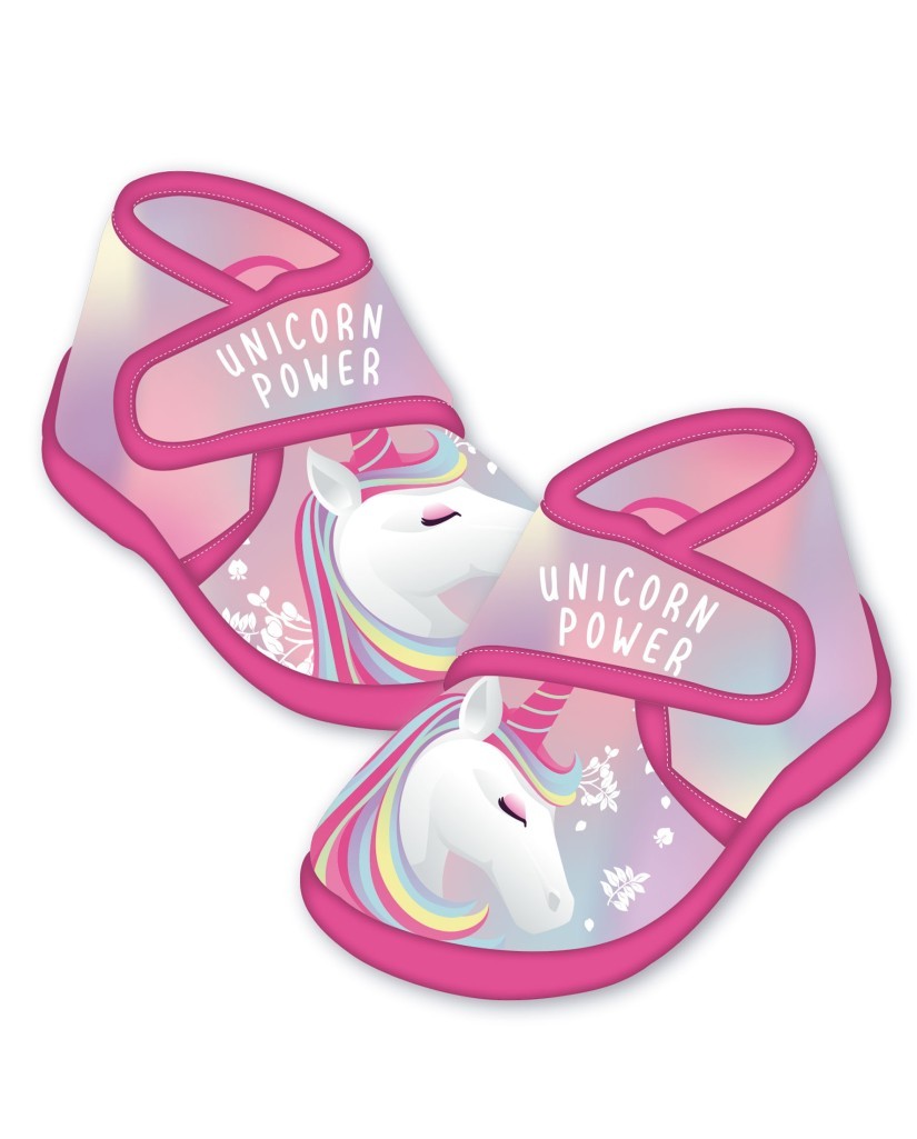 ZK50901 Zapatillas estar por casa velcro Unicornio