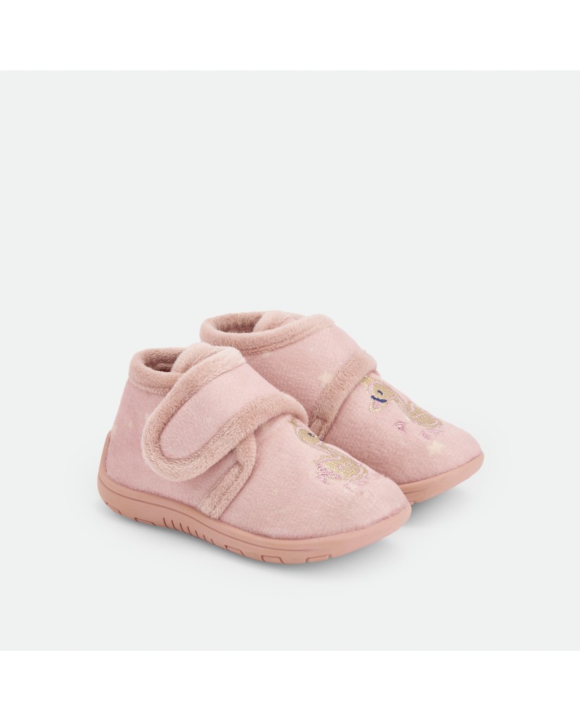 4908-23 Zapatillas estar por casa niña velcro Waterlemon