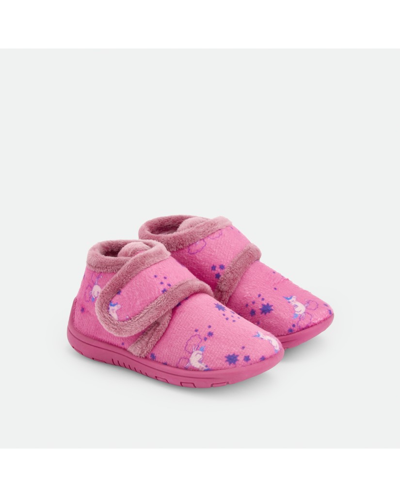 4911-23 Zapatillas estar por casa niña velcro Waterlemon