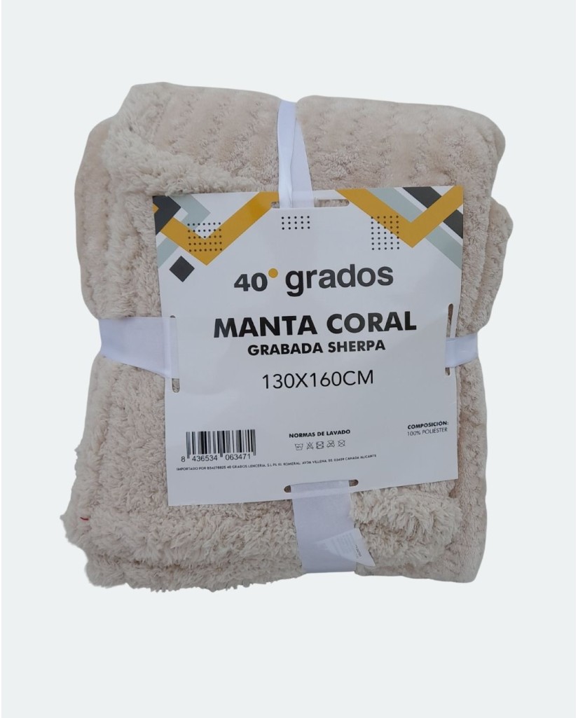 1991ZIGZAG MANTA SHERPA 130X160 40 GRADOS