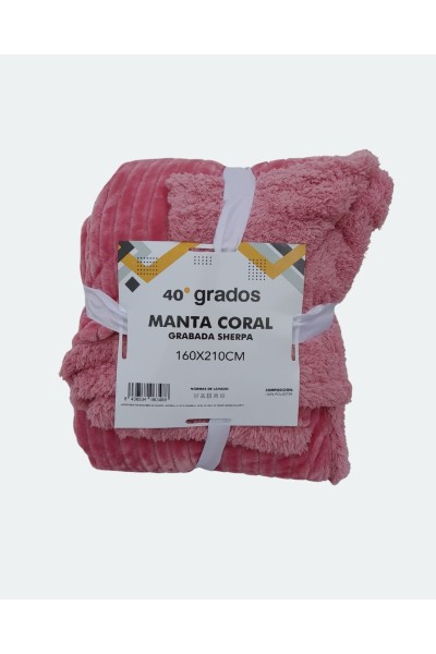 1992LINEAS MANTA SHERPA 160X210CM 40 GRADOS