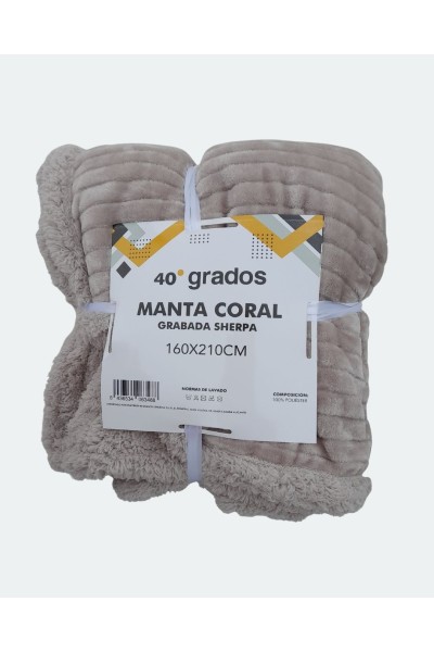 1991LINEAS MANTA SHERPA 210X230 40 GRADOS