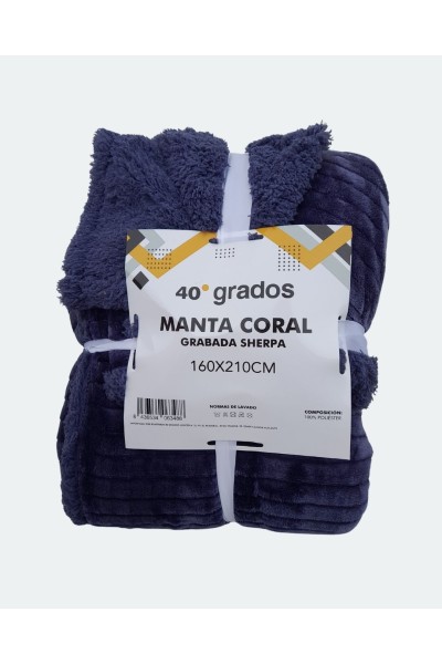 1991LINEAS MANTA SHERPA 210X230 40 GRADOS