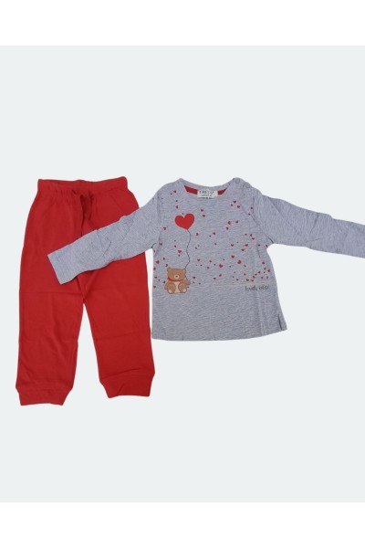 NA214004 Pijama niña manga larga Osito-Tress