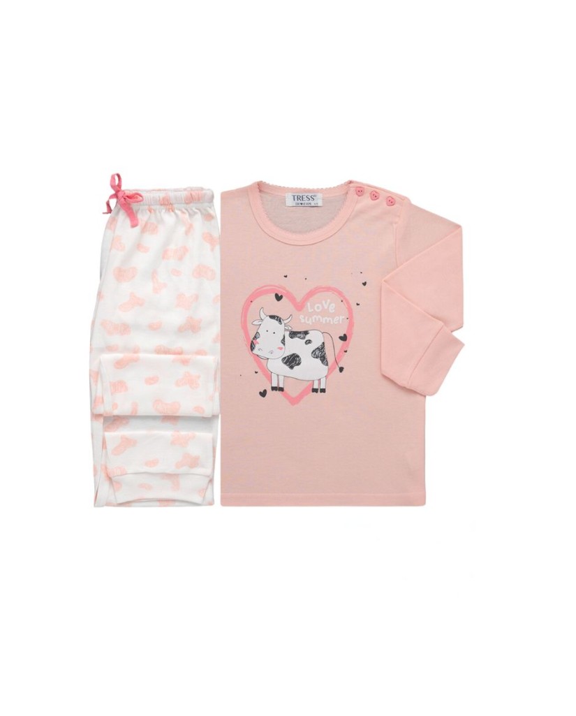 NA22412 Pijama niña manga larga 'Love Summer'Tress