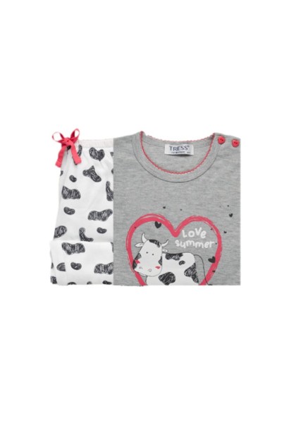 NA22412 Pijama niña manga larga 'Love Summer'Tress