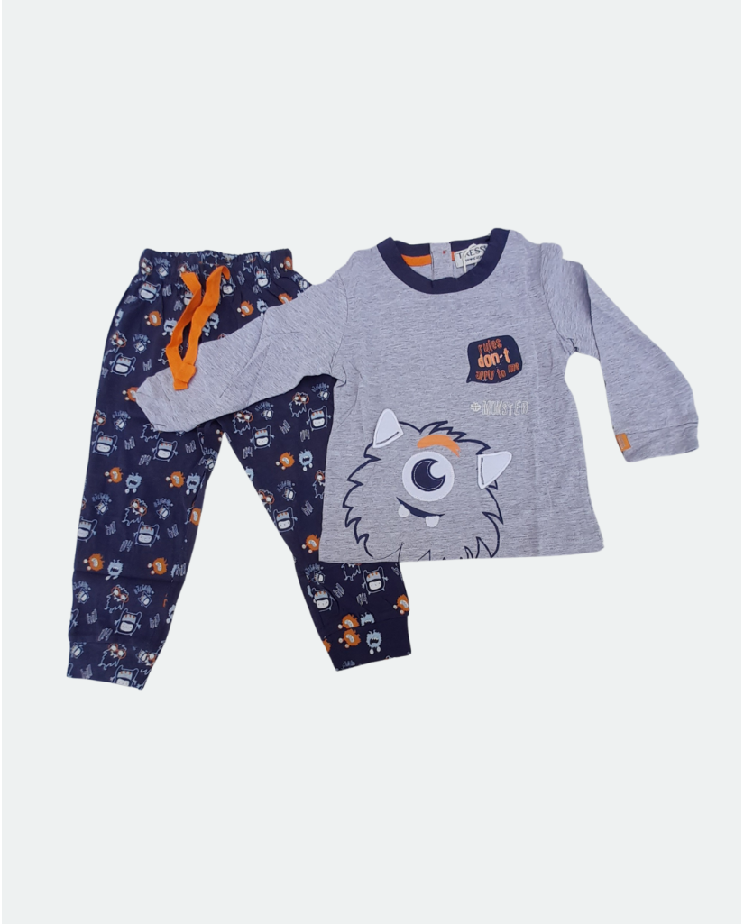 NO215018 Pijama algodón Monstruo-Tress