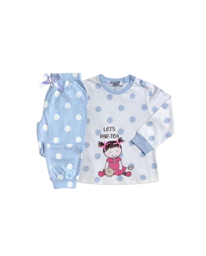 NA214027 PIJAMA NIÑA MANGA LARGA LETS PAR TEA