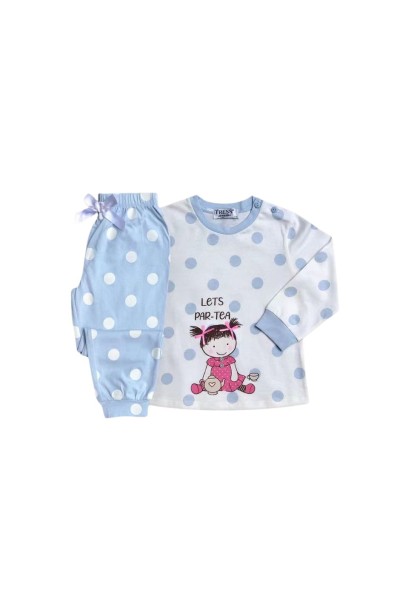 NA214027 PIJAMA NIÑA MANGA LARGA LETS PAR TEA