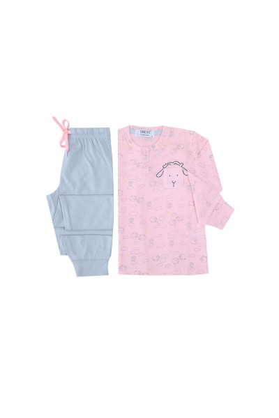 NA22442 PIJAMA NIÑA MANGA LARGA OVEJA