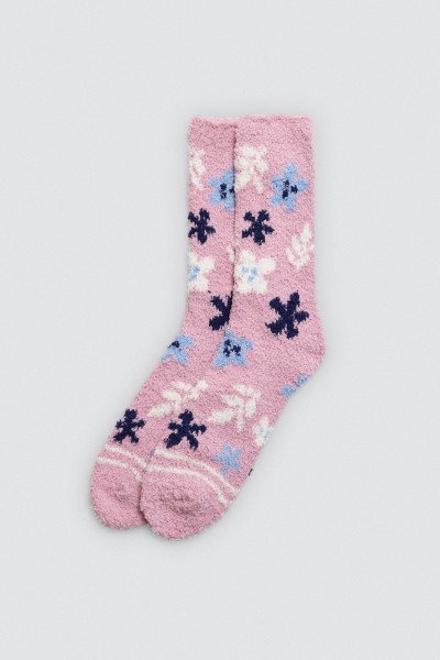 12959 CALCETÍN MUJER FRANELA ESTAMPADO-Ysabel Mora