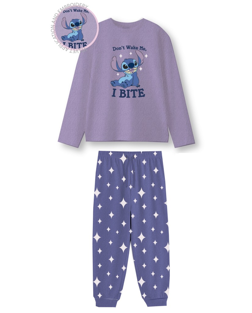 NW1463N Pijama mujer coralina Lilo&Stitch