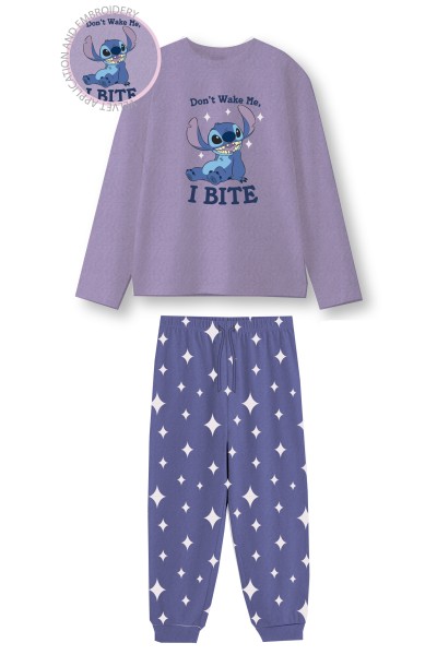 NW1463N Pijama mujer coralina Lilo&Stitch