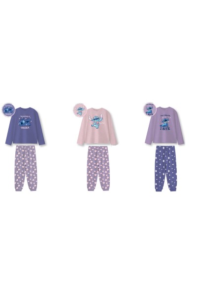 NW1463N Pijama mujer coralina Lilo&Stitch