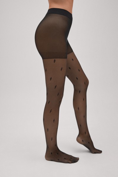 16626 PANTY 20 DEN ESTAMPADO GEOMÉTRICO- Ysabel Mora