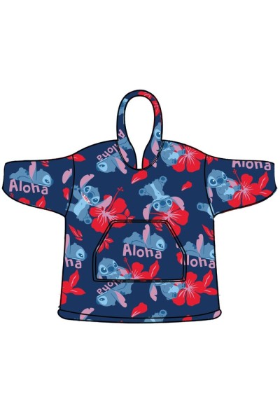 084STITCH-ADULTO BATA MANTA OVERSIZE CORALINA STITCH