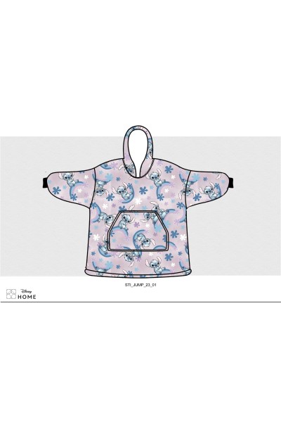 1290 Bata manta NIÑA Stitch Rosa New Import