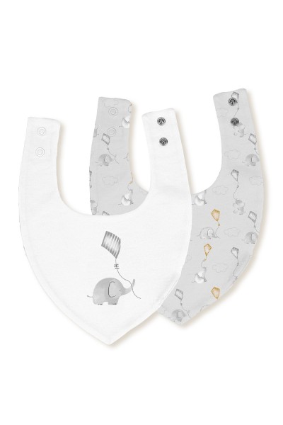 341 Babero banda punto mod Elefante-Interbaby