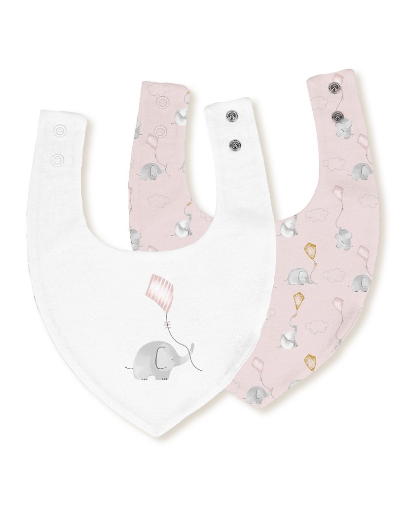 341 Babero banda punto mod Elefante-Interbaby