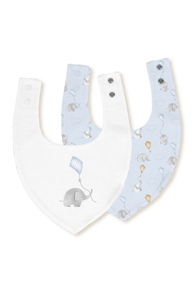 341 Babero banda punto mod Elefante-Interbaby