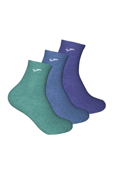 JS201714TA Pack tres calcetines tobilleros mujer-Joma