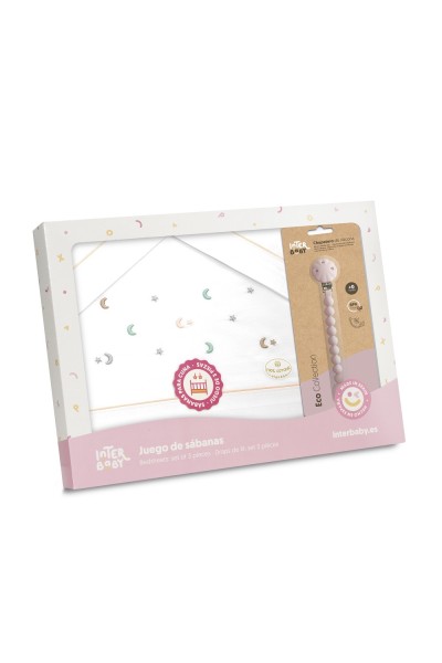 3335 TRIPTICO CUNA ESTRELLA LUNA MULTICOLOR + BROCHE